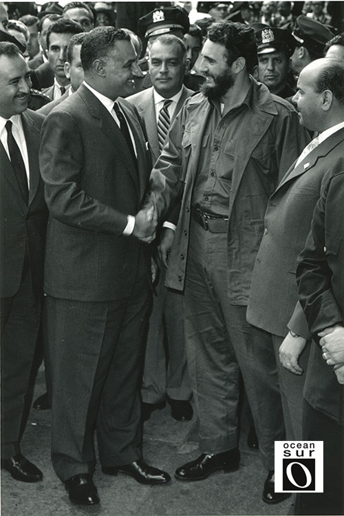 Fidel Castro y Abdel Nasser