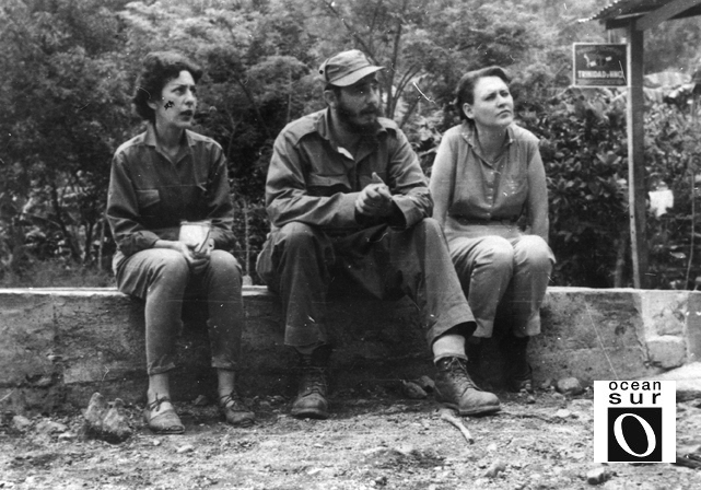 Celia Sánchez, Fidel Castro y Haydée Santamaría en la Sierra Maestra (1956-1958)