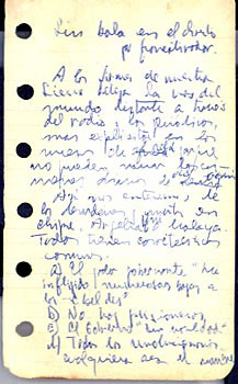 «Sin bala en el directo», firmado por Francotirador, seudónimo del Che
