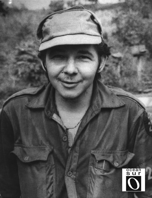 El joven Raúl Castro en los días de la guerra en la Sierra.